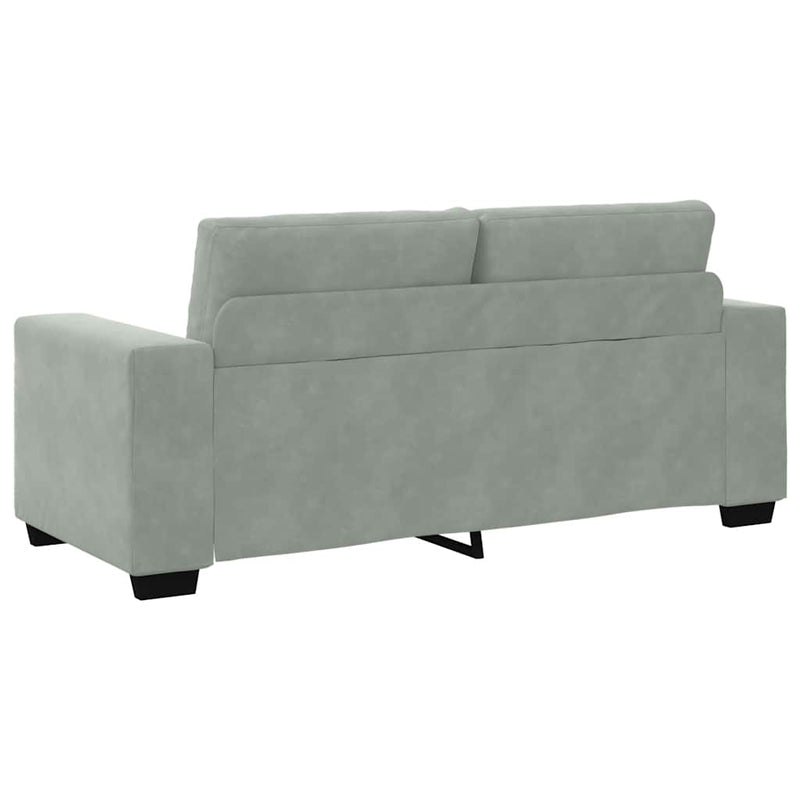 Canapea loveseat gri deschis 180x77x82 cm catifea