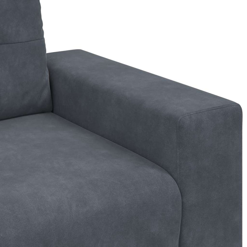 Canapea lovesea gri închis 180x77x82 cm catifea