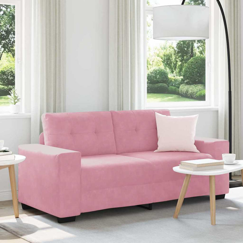 Canapea extensibilă roz, 180x77x82 cm, catifea