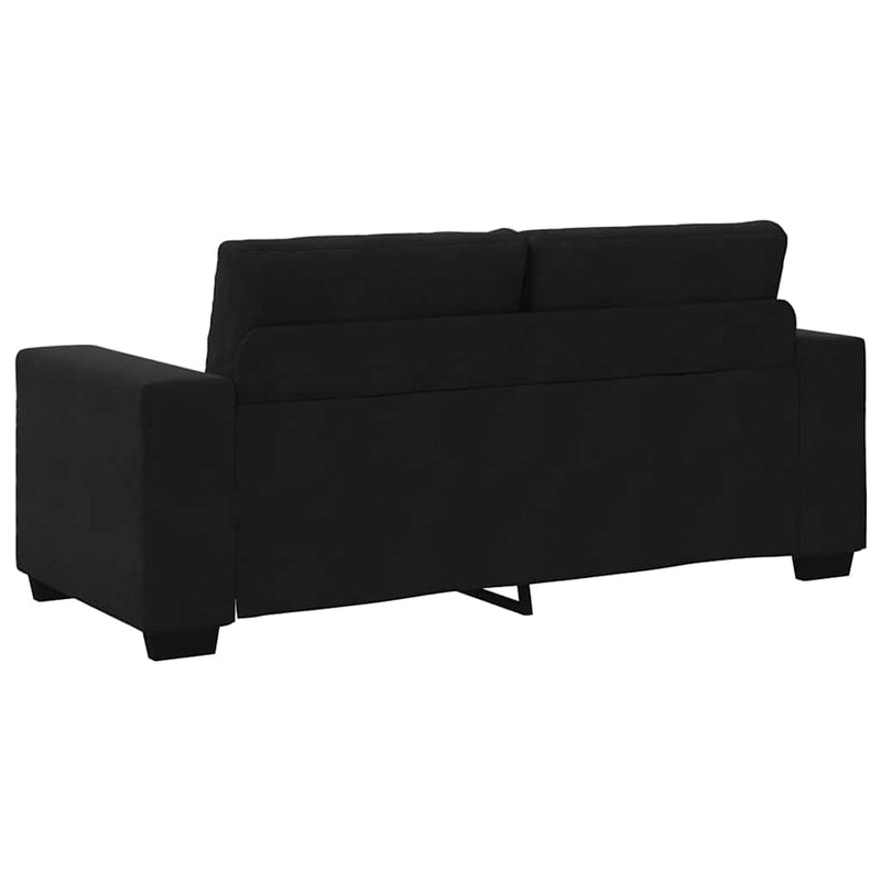 Canapea loveseat neagră 180x77x82 cm catifea