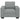 Canapea Scaun Gri deschis 100x77x82 cm Tesatura