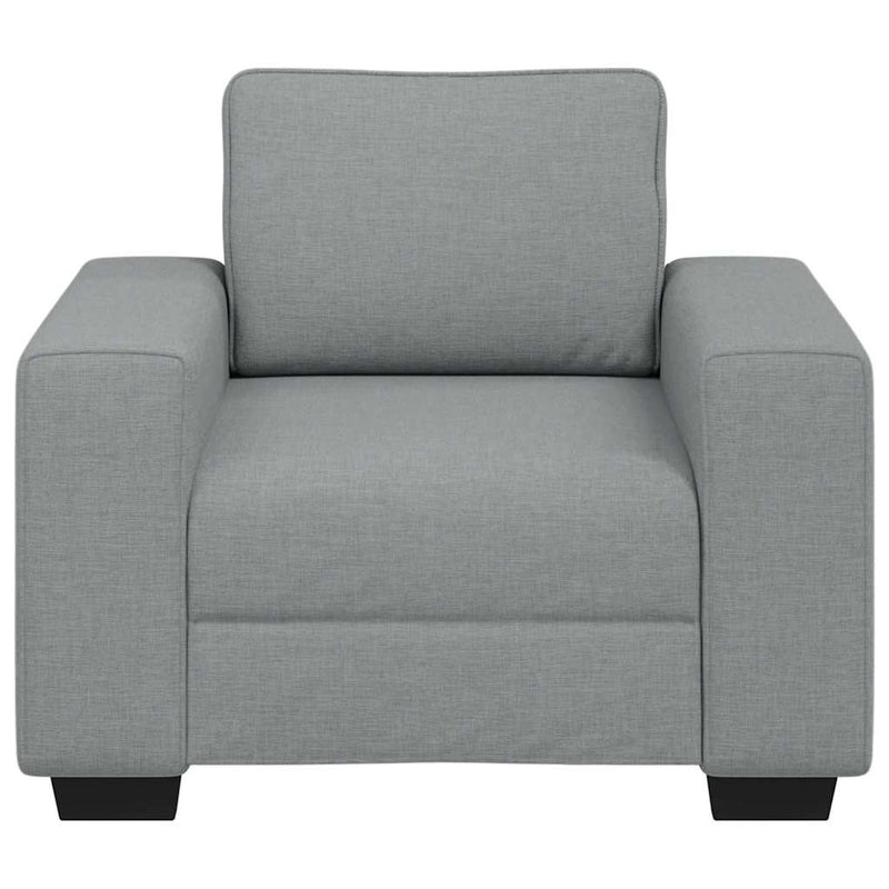Canapea Scaun Gri deschis 100x77x82 cm Tesatura
