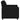 Canapea Scaun Negru 100x77x82 cm Tesatura