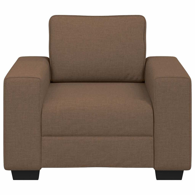Canapea fotoliu maro 100x77x82 cm, material textil