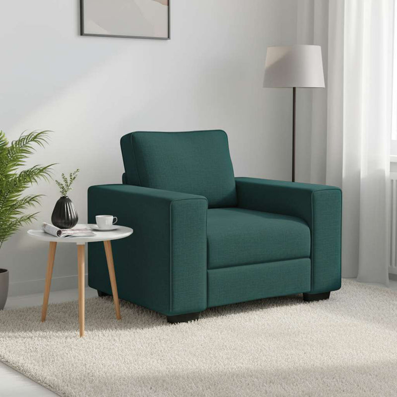 Canapea fotoliu verde închis 100x77x82 cm, material textil