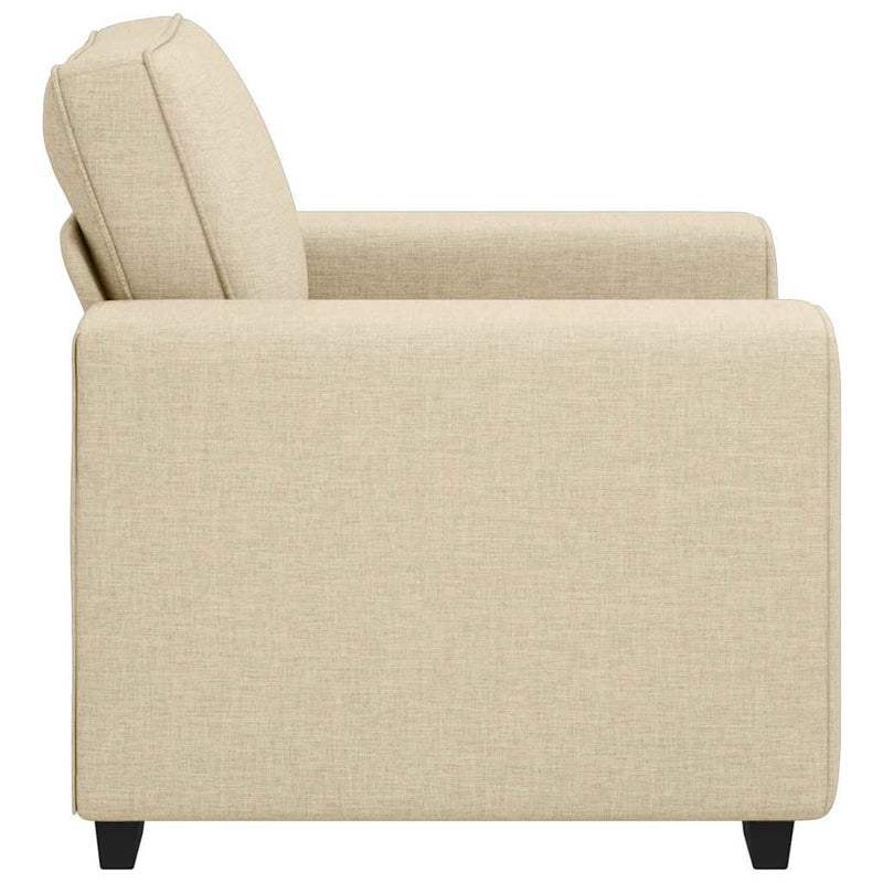 Canapea fotoliu crem 100x77x82 cm material textil