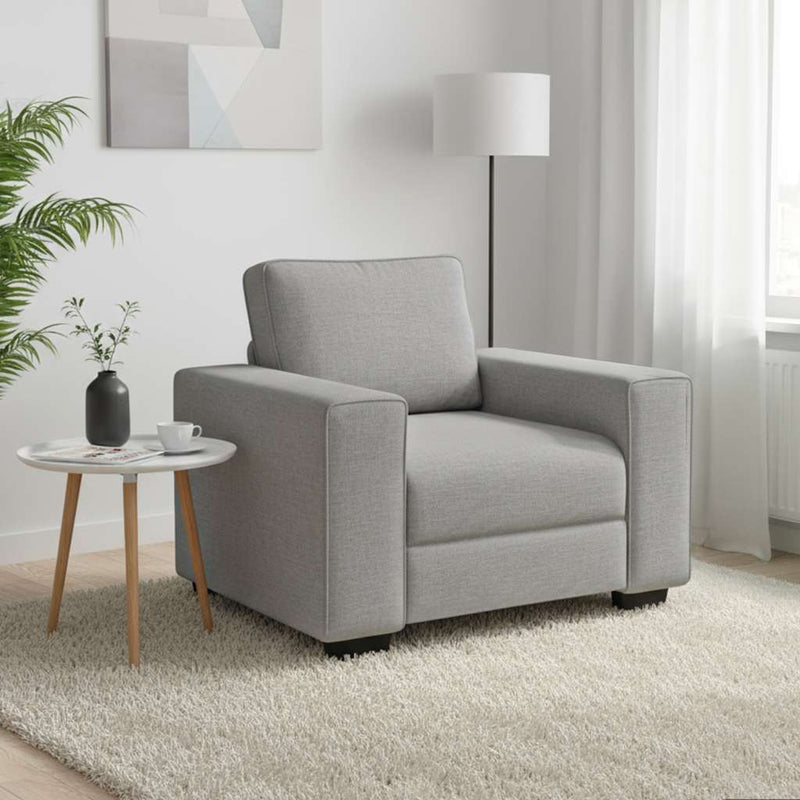 Canapea fotoliu gri nor 100x77x82 cm material textil