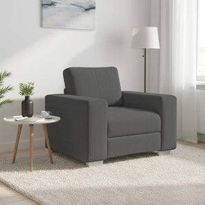 Canapea Scaun Gri închis 100x77x82 cm țesătură velur