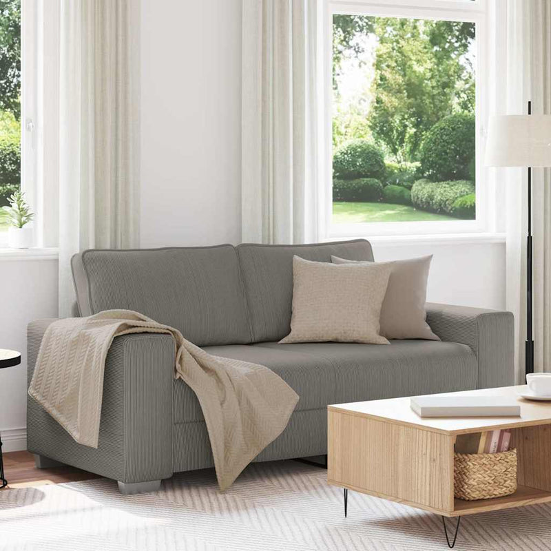 Canapea extensibilă gri deschis 180x77x82 cm, material catifea reiată