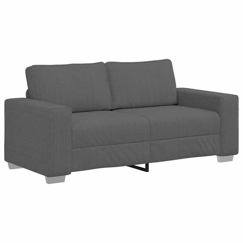 Canapea de tip lovesea gri închis 180x77x82 cm țesătură velur