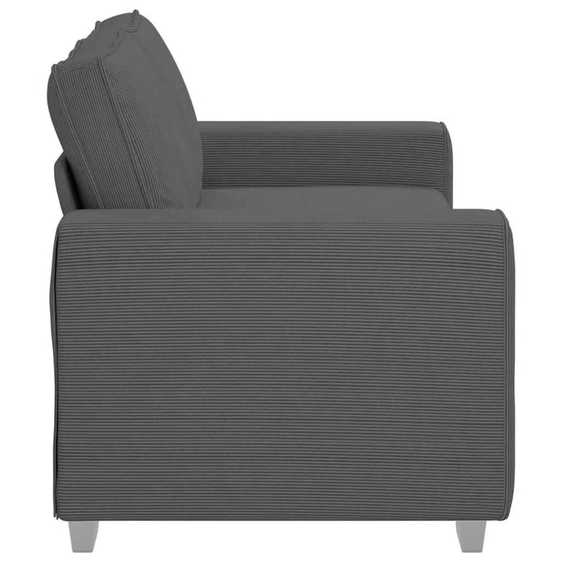Canapea de tip lovesea gri închis 180x77x82 cm țesătură velur
