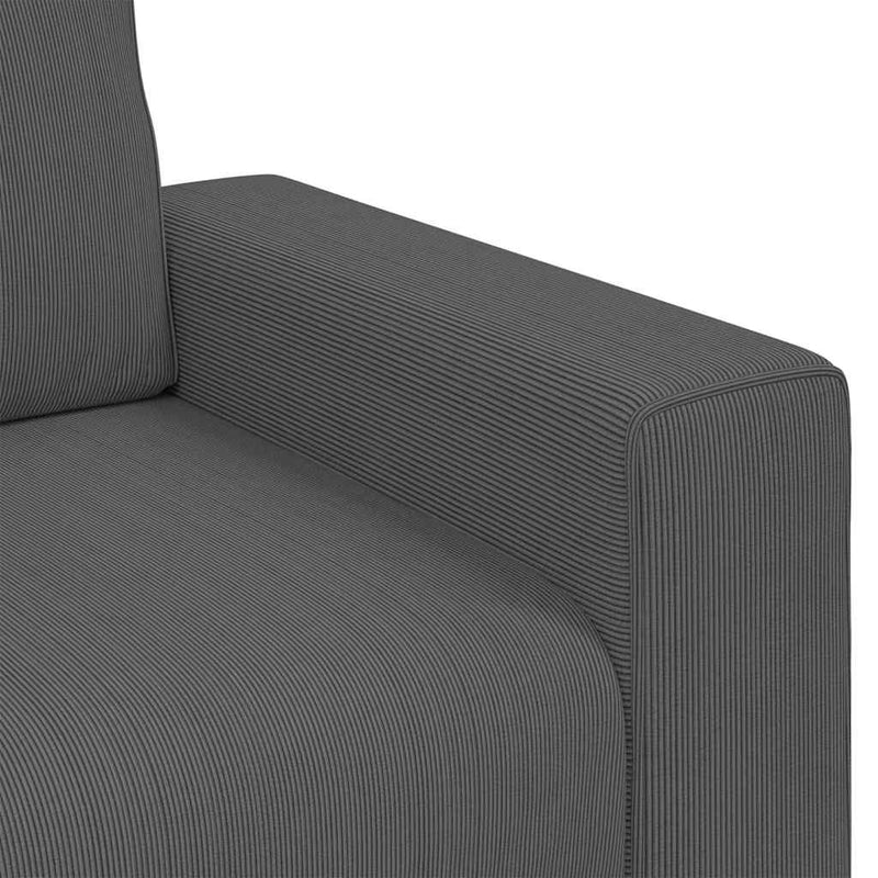 Canapea de tip lovesea gri închis 180x77x82 cm țesătură velur