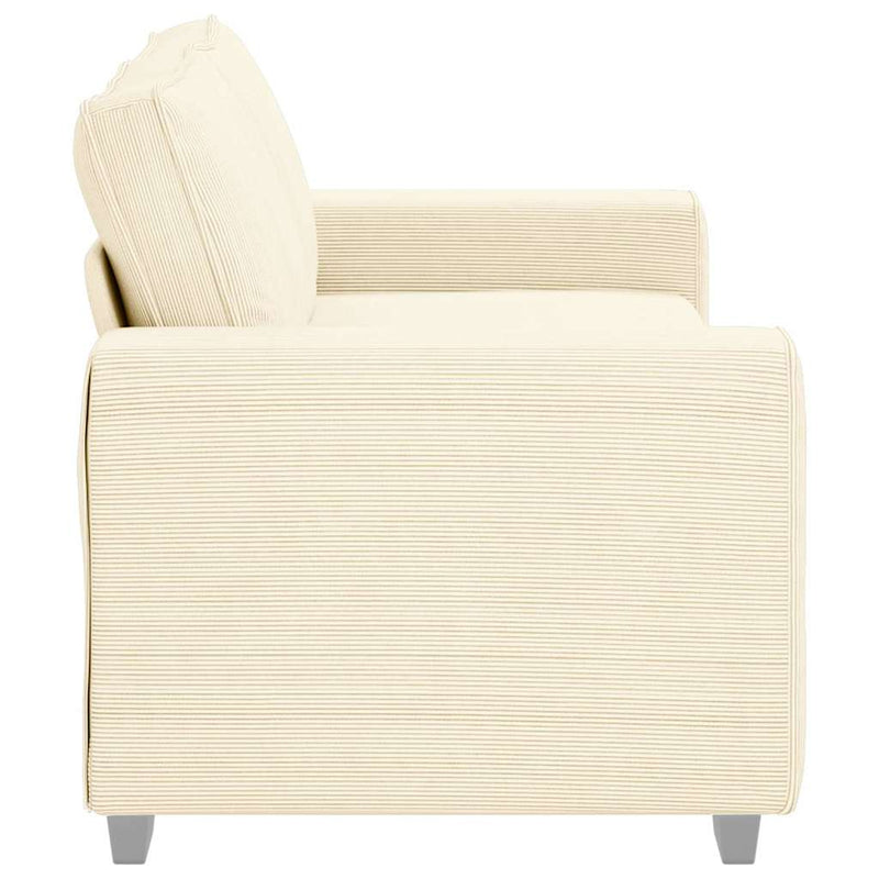 Canapea extensibilă crem 180x77x82 cm, material catifea reiată