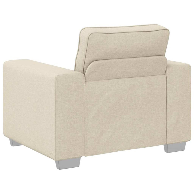 Fotoliu Bej 100 cm Material textil din in