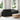 Sofa cu 3 locuri Negru 220 cm țesătură