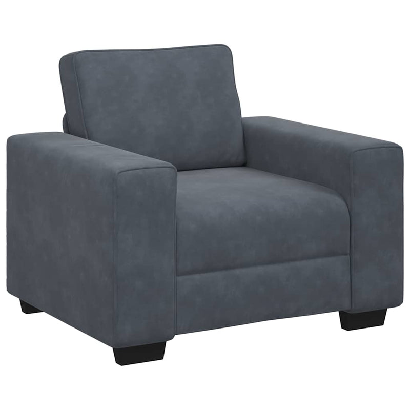Canapea scaun gri închis 100x77x82 cm catifea