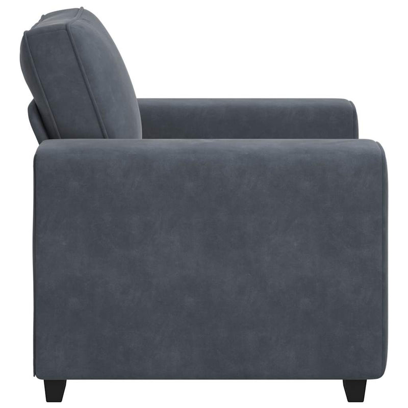 Canapea scaun gri închis 100x77x82 cm catifea