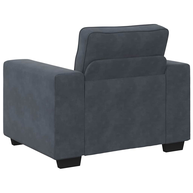 Canapea scaun gri închis 100x77x82 cm catifea