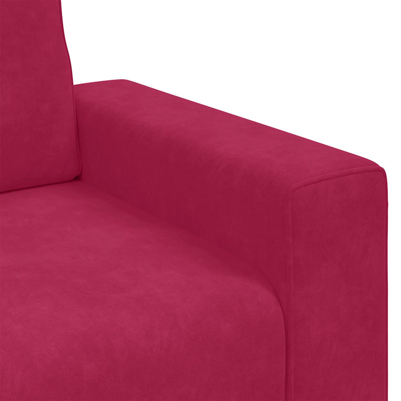 Canapea fotoliu roșu vin 100x77x82 cm catifea