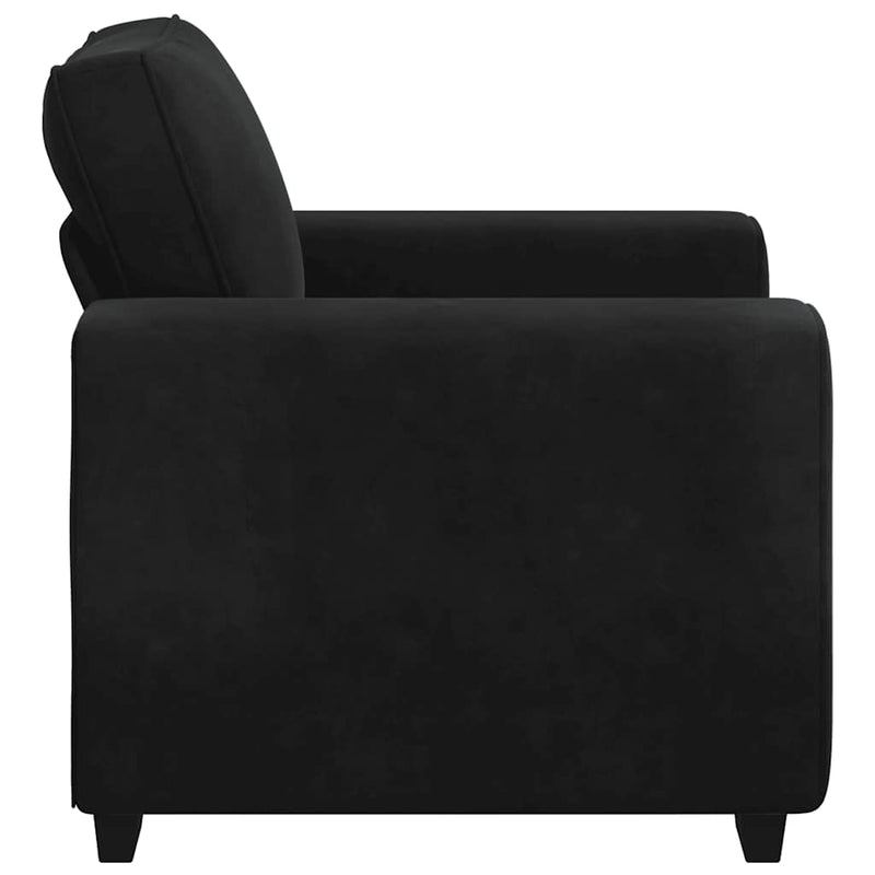 Canapea scaun negru 100x77x82 cm catifea