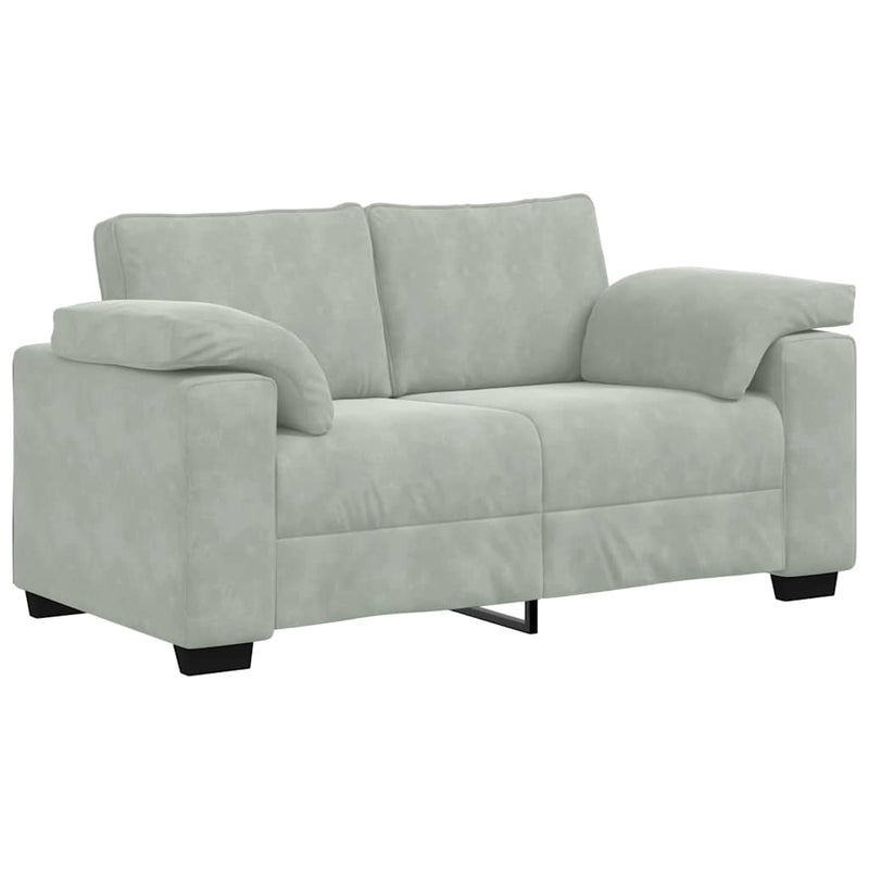 Canapea lovesea gri deschis 160x77x82 cm catifea