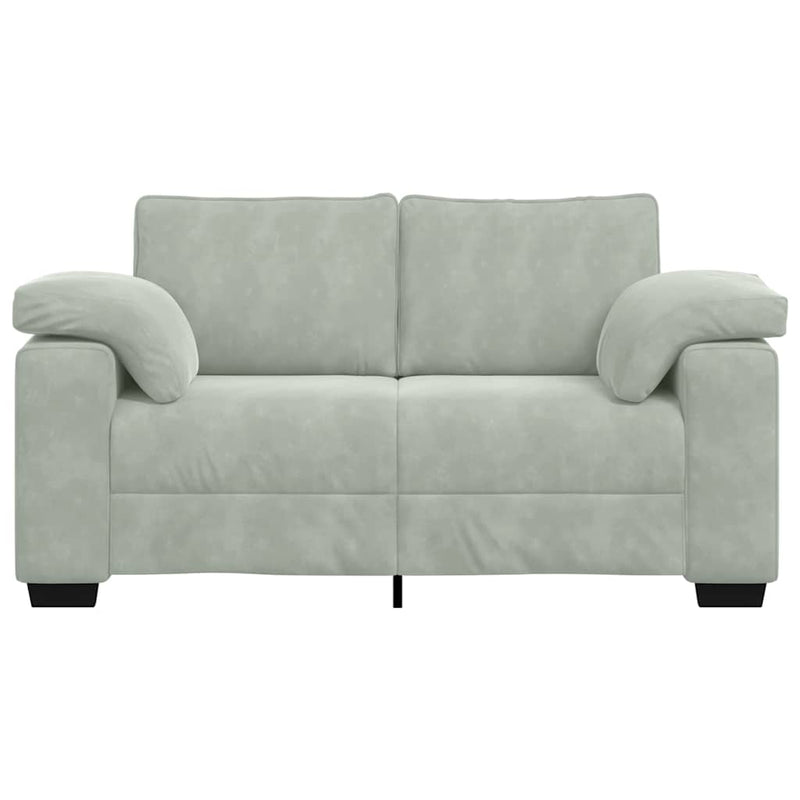 Canapea lovesea gri deschis 160x77x82 cm catifea