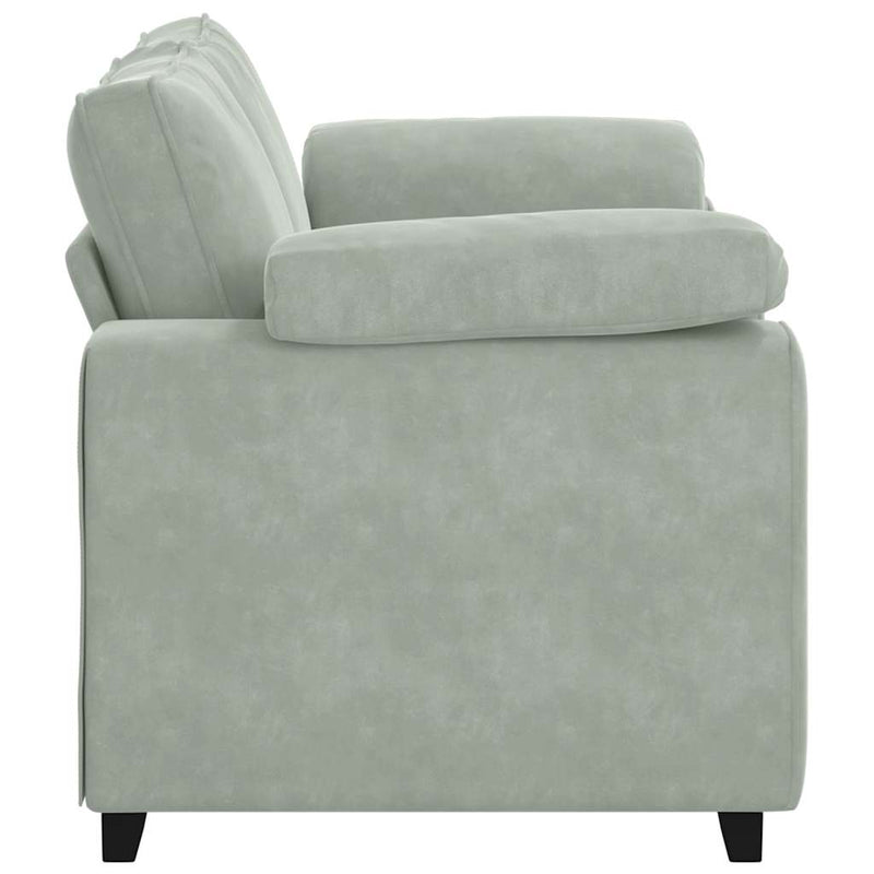 Canapea lovesea gri deschis 160x77x82 cm catifea