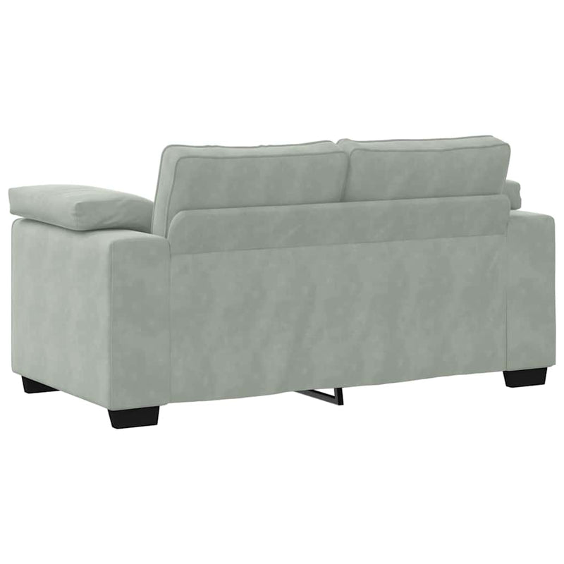 Canapea lovesea gri deschis 160x77x82 cm catifea