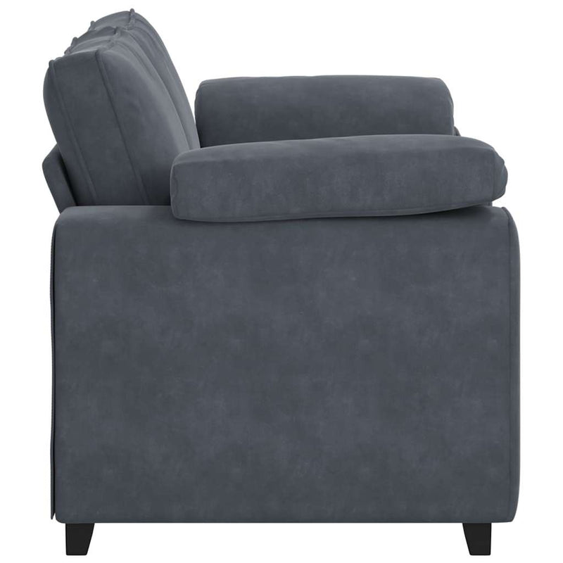 Canapea lovesea gri închis 160x77x82 cm catifea
