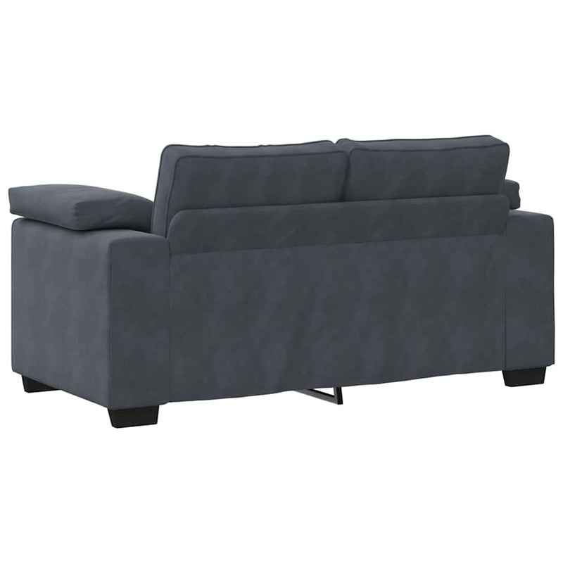 Canapea lovesea gri închis 160x77x82 cm catifea