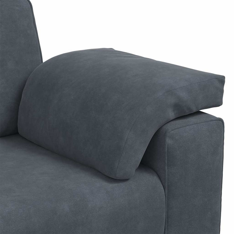 Canapea lovesea gri închis 160x77x82 cm catifea