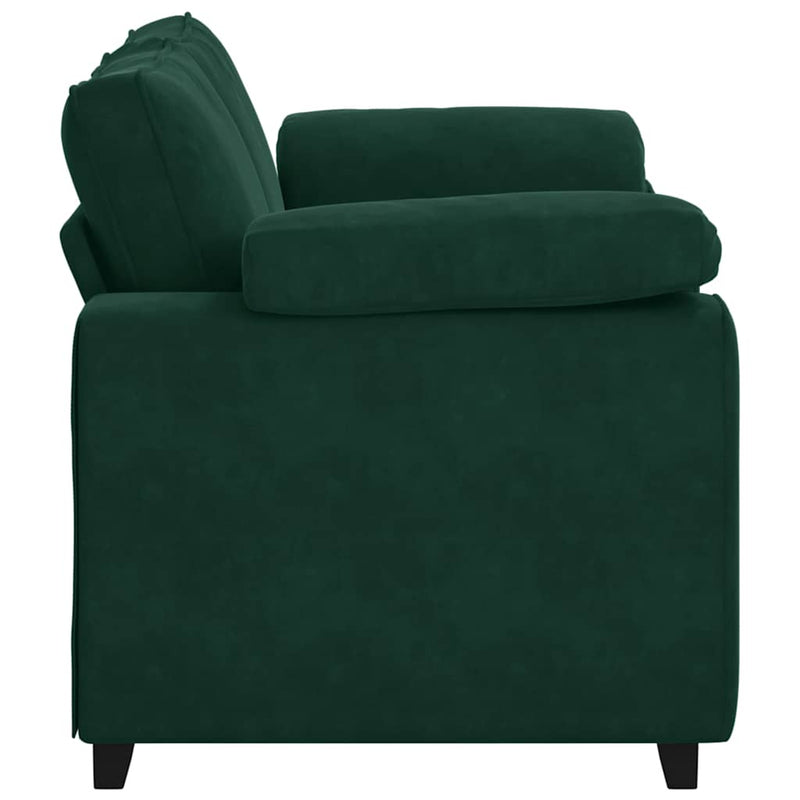 Canapea extensibilă verde închis 160x77x82 cm catifea