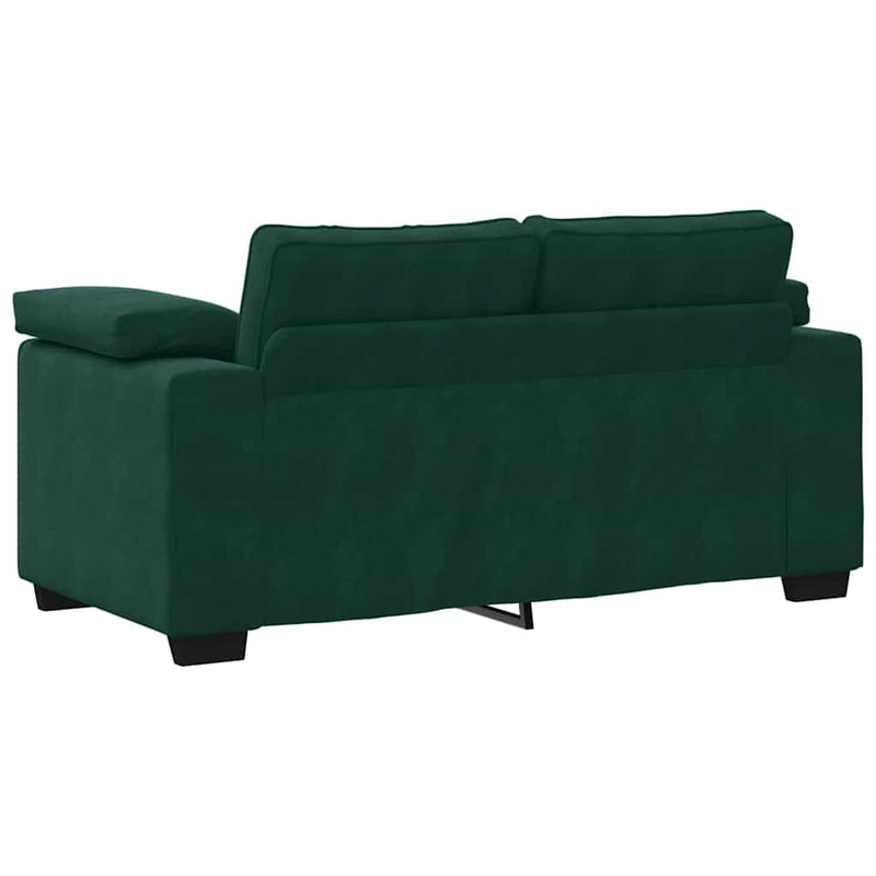 Canapea extensibilă verde închis 160x77x82 cm catifea
