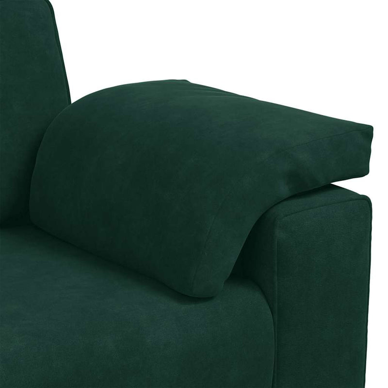 Canapea extensibilă verde închis 160x77x82 cm catifea