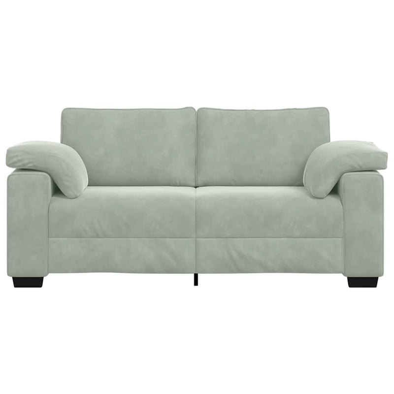 Canapea loveseat gri deschis 180x77x82 cm catifea