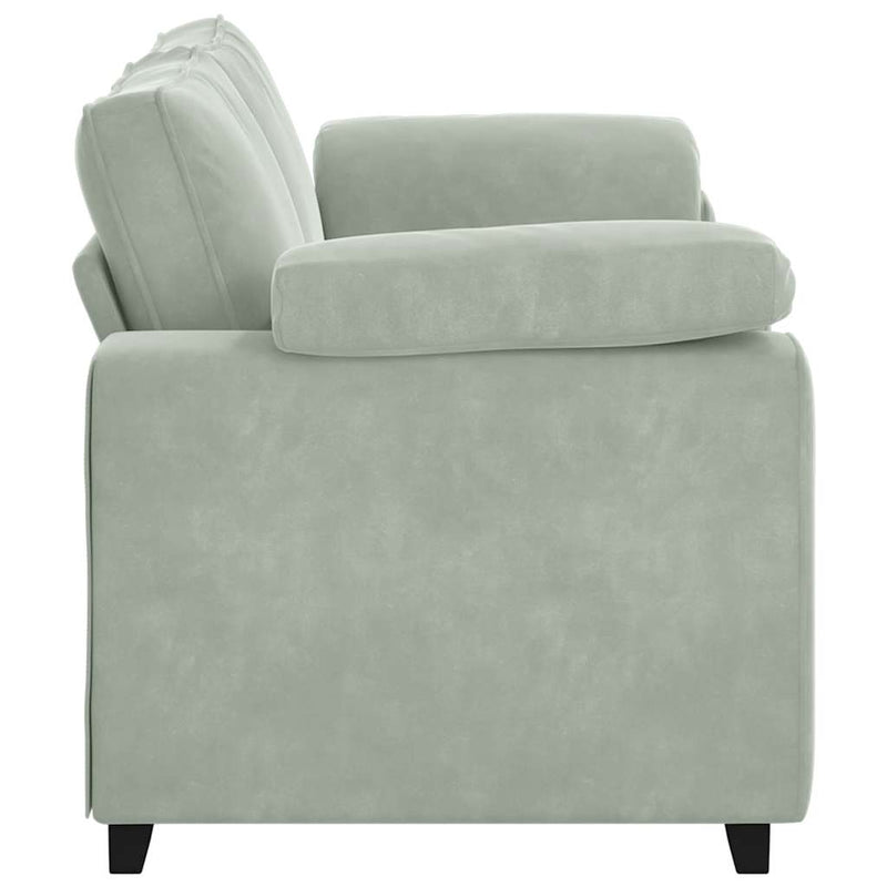 Canapea loveseat gri deschis 180x77x82 cm catifea