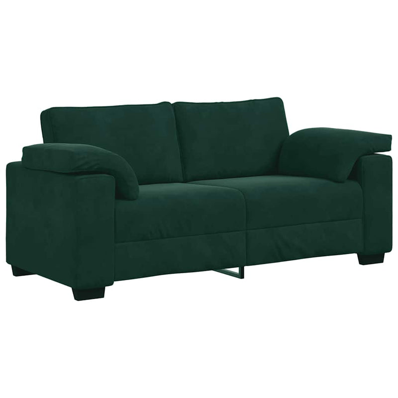 Canapea extensibilă verde închis 180x77x82 cm catifea