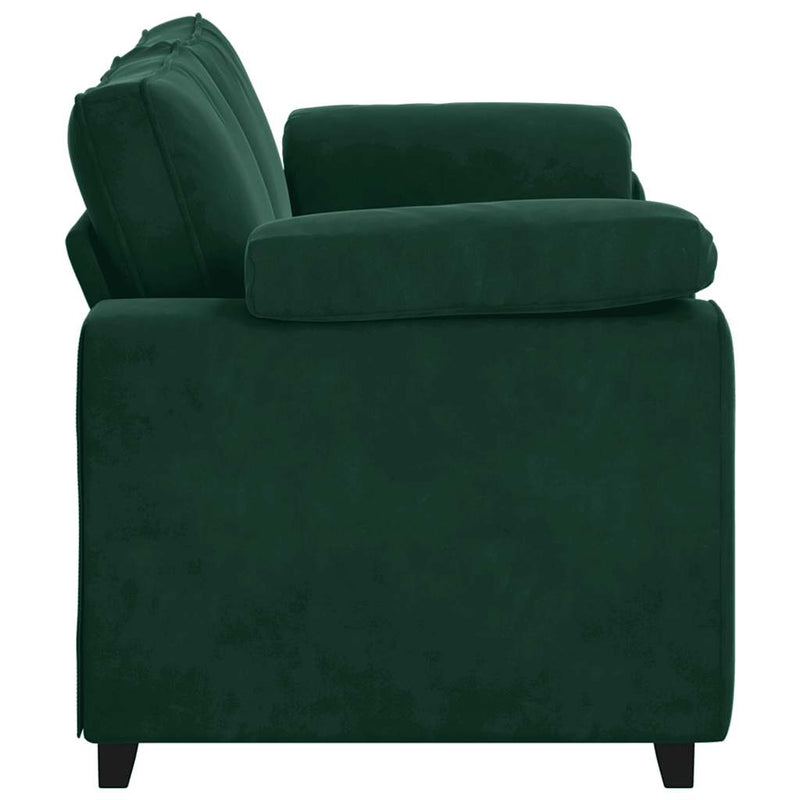 Canapea extensibilă verde închis 180x77x82 cm catifea