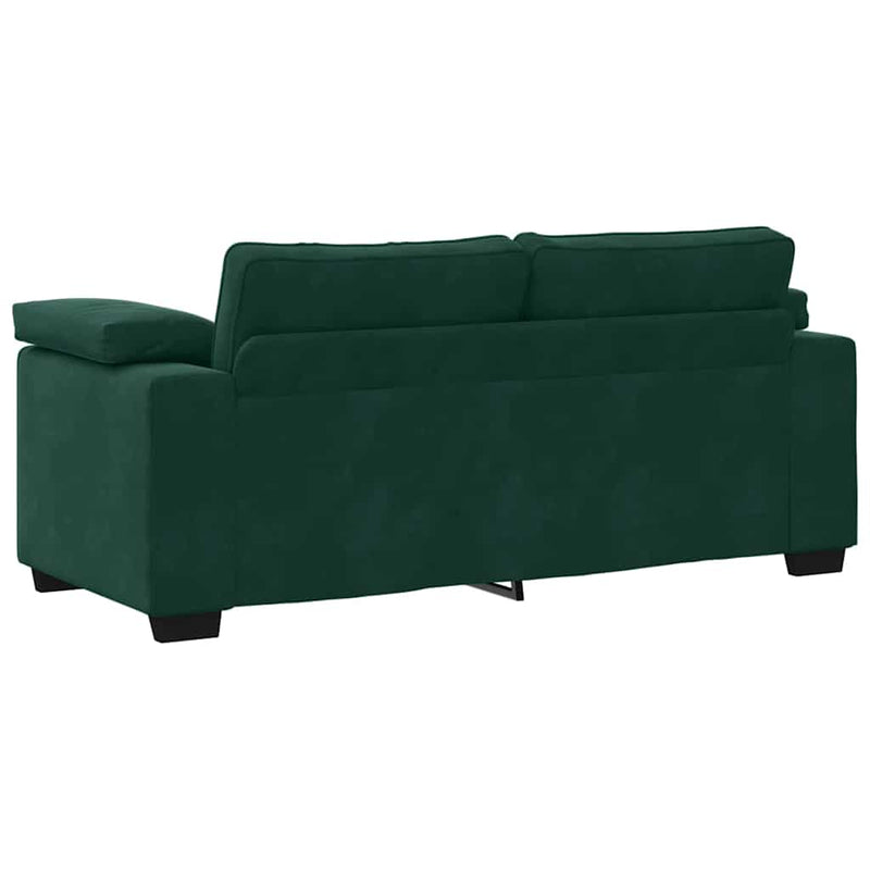 Canapea extensibilă verde închis 180x77x82 cm catifea