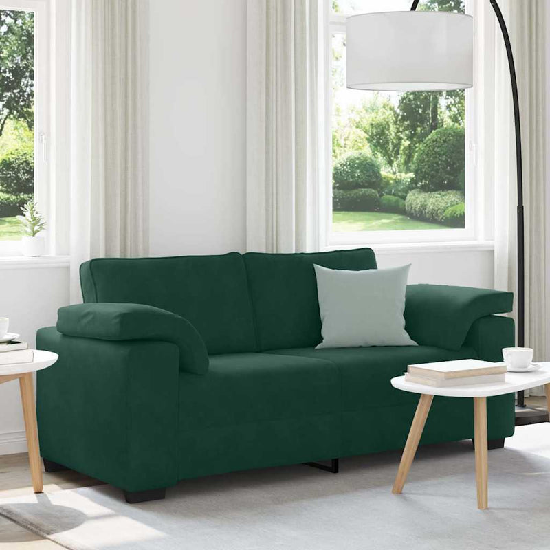 Canapea extensibilă verde închis 180x77x82 cm catifea