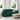 Canapea cu 3 locuri, verde închis, 220x77x82 cm, catifea