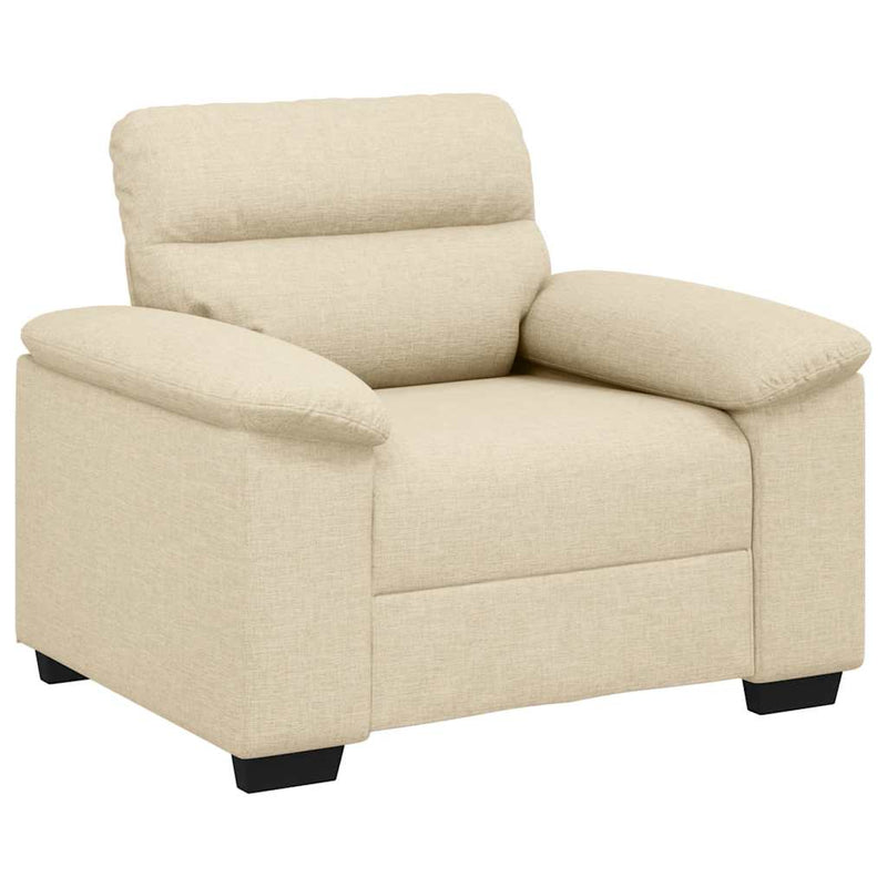 Canapea fotoliu crem 100x81x84 cm material textil