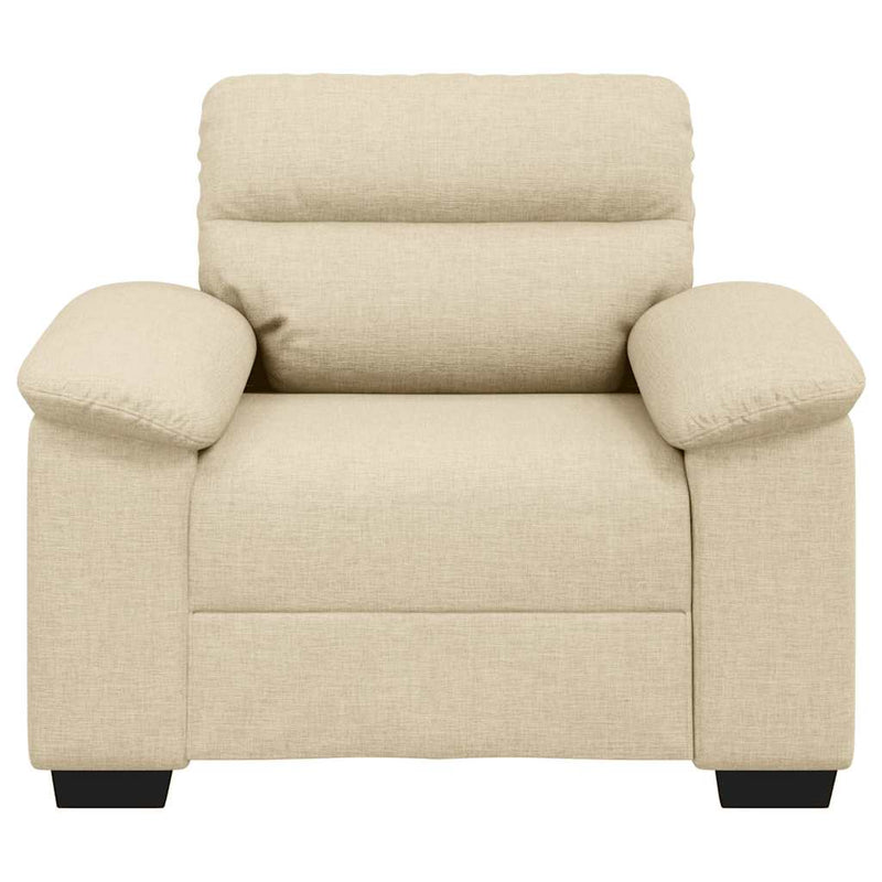 Canapea fotoliu crem 100x81x84 cm material textil