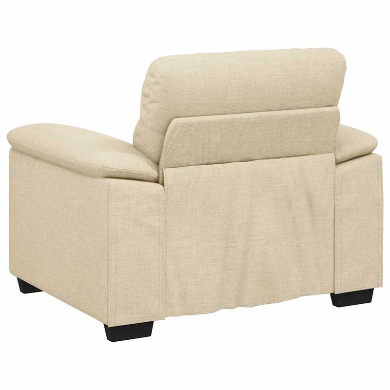 Canapea fotoliu crem 100x81x84 cm material textil