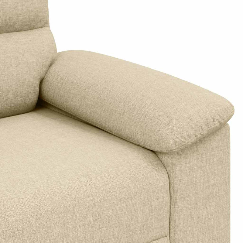 Canapea fotoliu crem 100x81x84 cm material textil