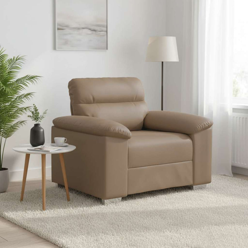Canapea Scaun Cappuccino 100x81x84 cm piele artificială