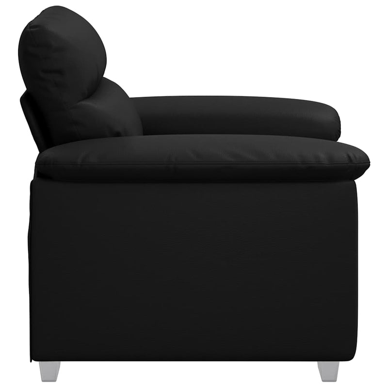 Canapea scaun negru 100x81x84 cm piele artificială