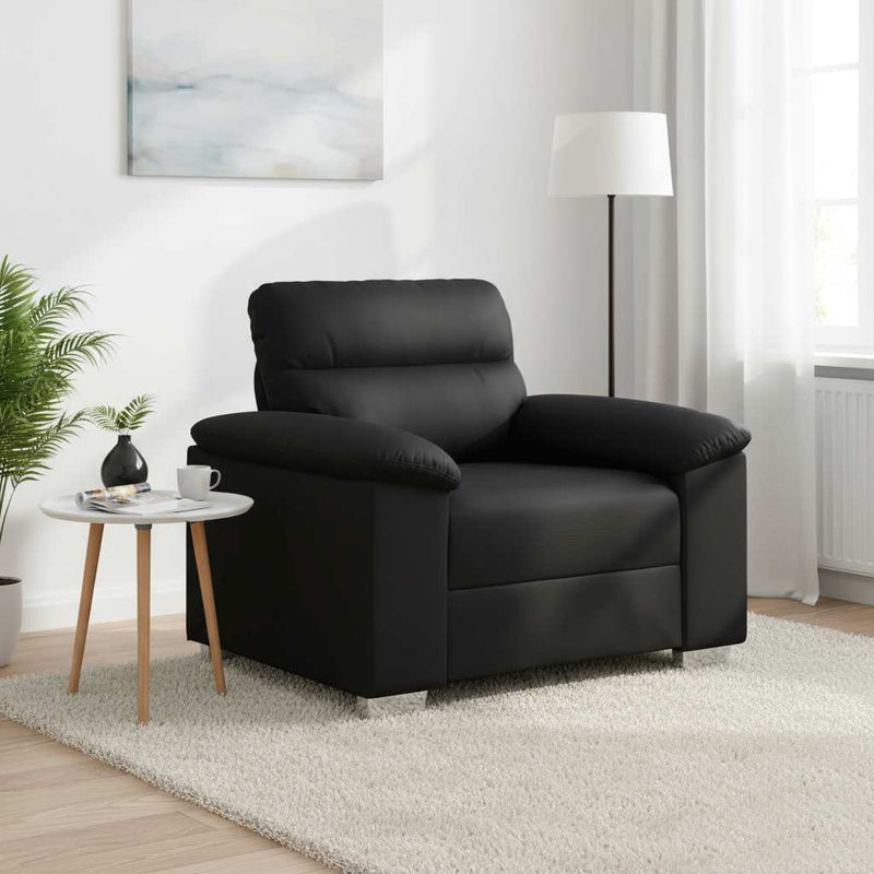 Canapea scaun negru 100x81x84 cm piele artificială