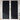 Perdele 2 buc. Negru 140 x 245 cm Catifea