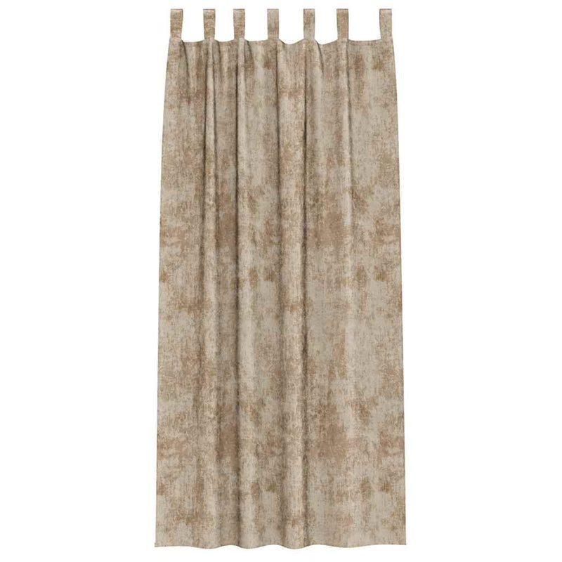 Cortine din catifea 2 buc. Șampanie 260 x 140 cm Catifea